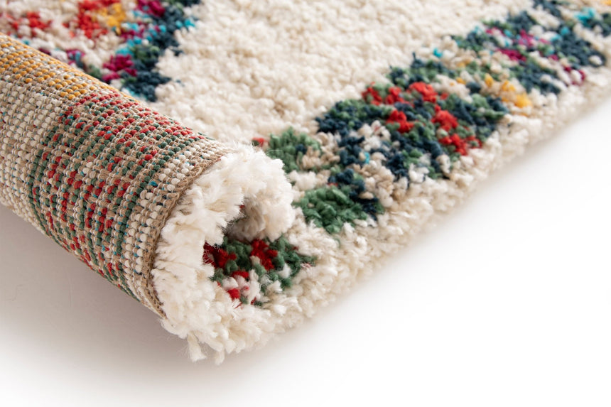 Tapis shaggy design doux et volumineux de style ethnique SIROCCO - AFKliving