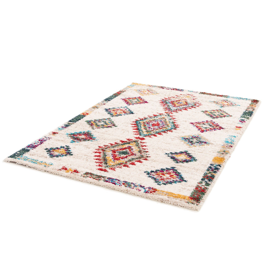 Tapis shaggy design doux et volumineux de style ethnique SIROCCO - AFKliving