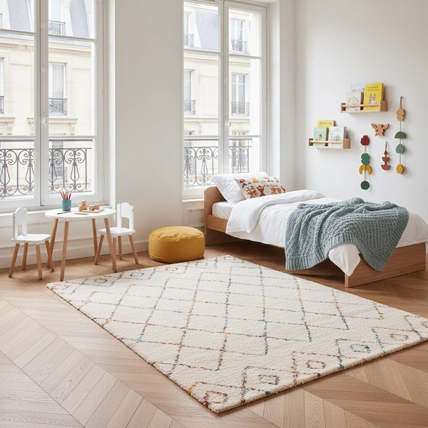 Tapis shaggy design doux et volumineux HARLEQUIN - AFKliving
