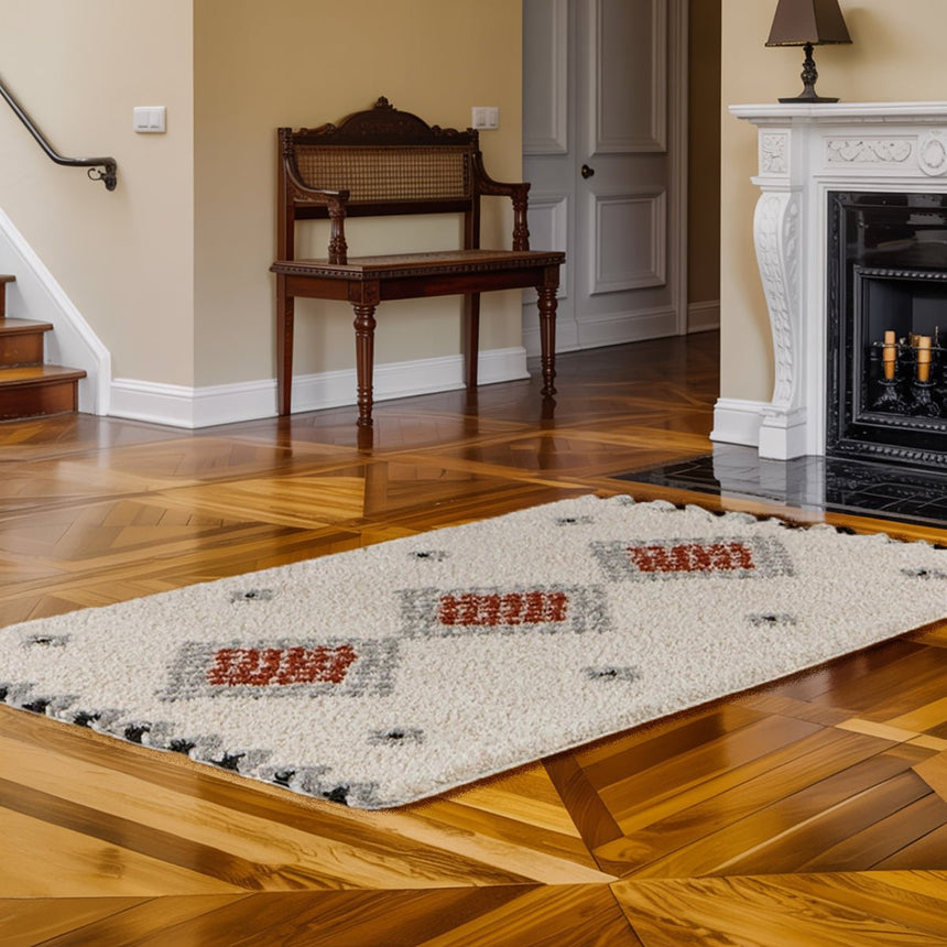 Tapis shaggy doux et moelleux à poils longs TESSERA - AFKliving