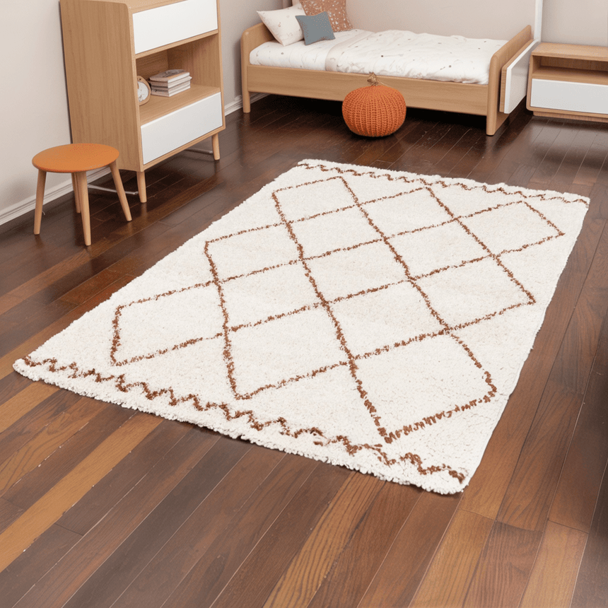 Tapis shaggy doux et volumineux pour intérieur chaleureux TIFIN - AFKliving