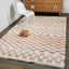 Tapis shaggy poils longs motif contemporain BOHO - AFKliving