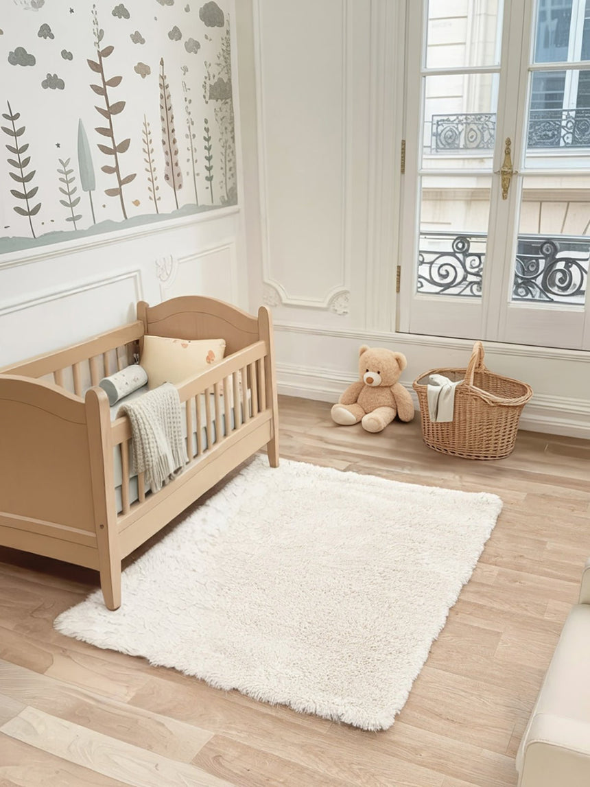 Tapis shaggy ultra - doux effet laine NUKKA - AFKliving