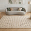 Tapis doux et épais en polyester recyclé effet relief EOLYA