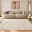 Soft embossed rug in recycled polyester MURMURE