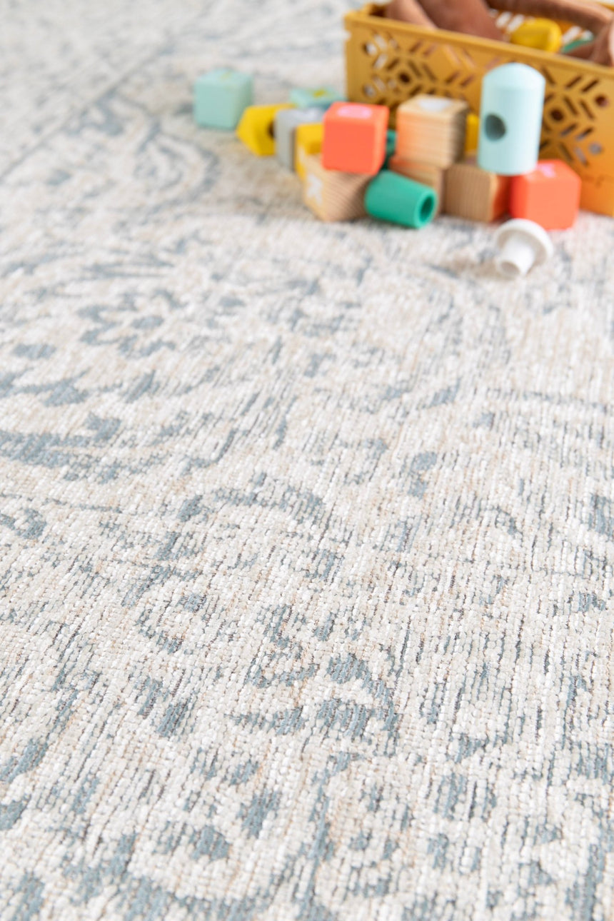 Tapis tissé en jute et fils chenille BYZANCE - AFKliving