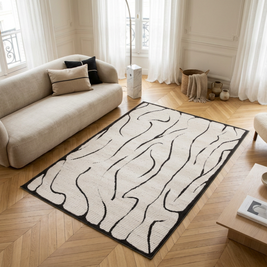 Tapis effet haut-bas très doux MIRAGE