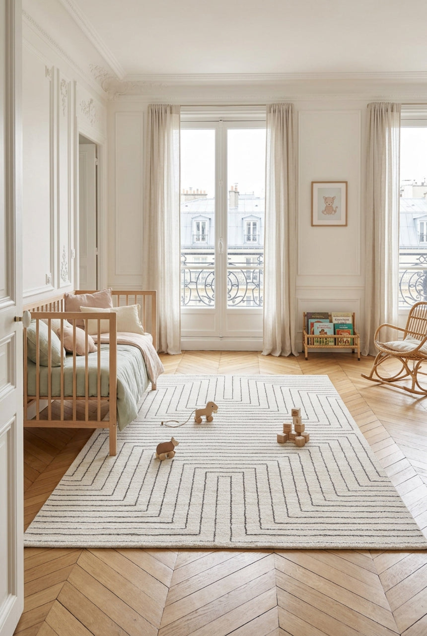 Soft and fluffy Scandinavian style rug MINOS
