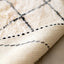 Tapis berbere authentique marocain laine noir blanc Kasbah - AFKliving