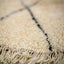 Tapis berbere authentique marocain laine noir blanc Kchacha - AFKliving