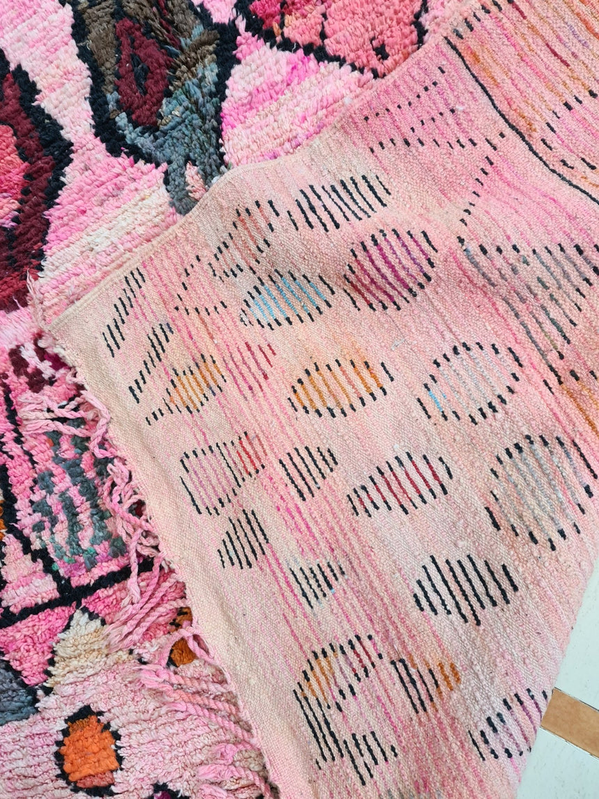 Tapis berbère Boujaad coloré pure laine 210 x 300 cm VENDU - AFKliving
