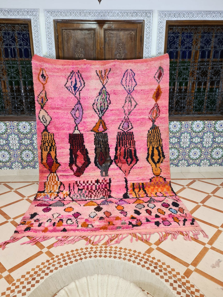 Tapis berbère Boujaad coloré pure laine 210 x 300 cm VENDU - AFKliving
