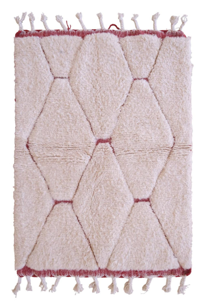 Tapis Berbere marocain pure laine 107 x 148 cm - AFKliving