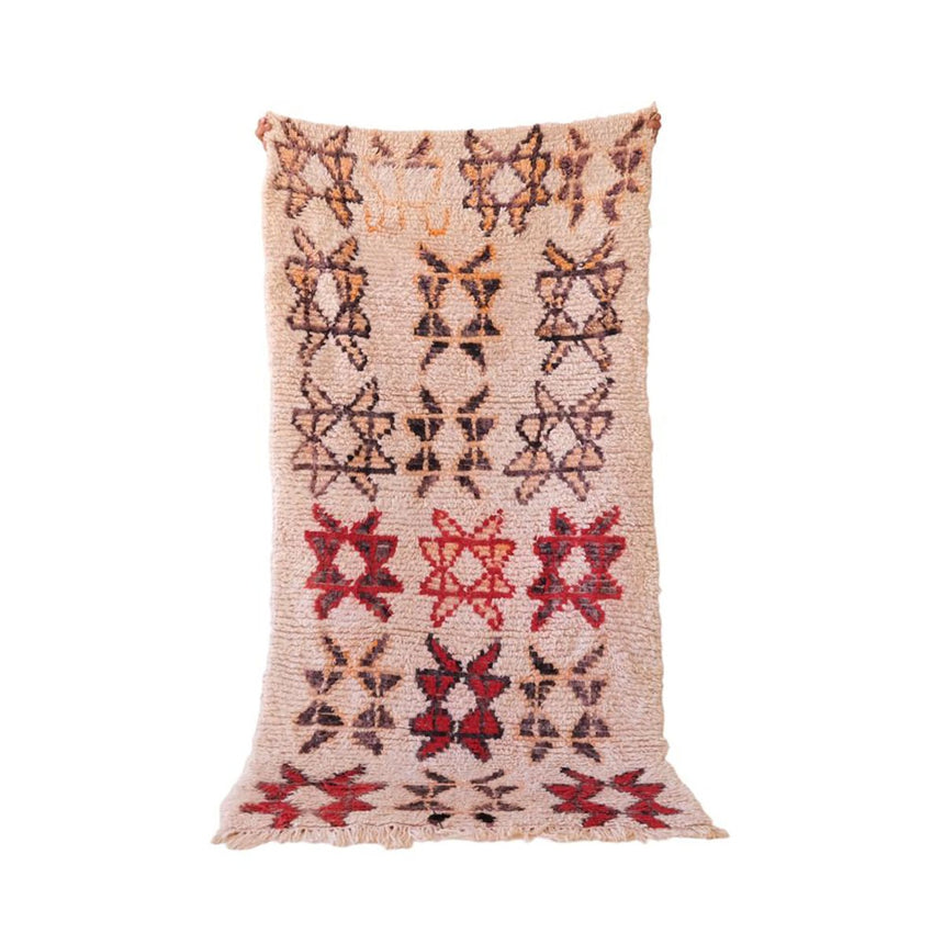 Tapis Berbere marocain pure laine 110 x 223 cm - AFKliving