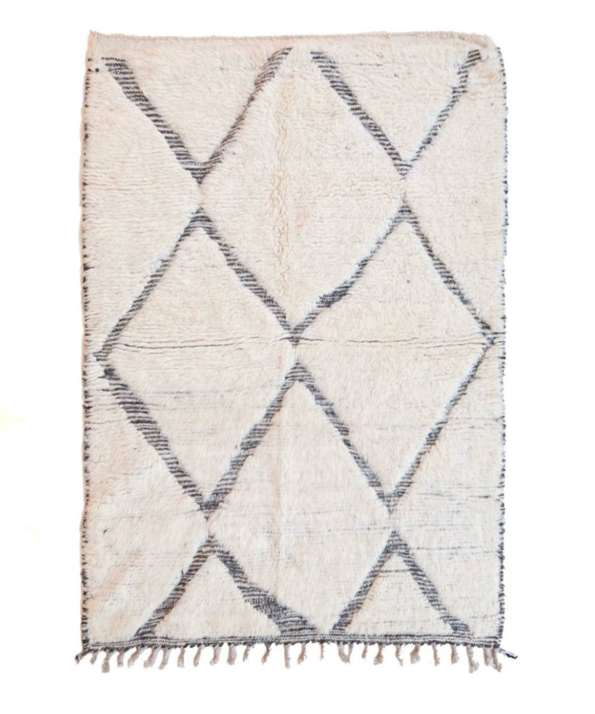 Tapis Berbere marocain pure laine 116 x 164 cm - AFKliving