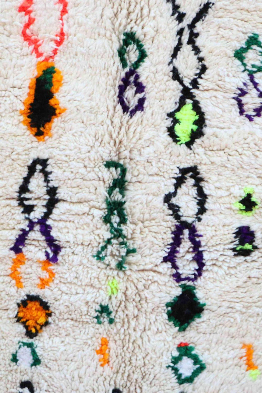 Tapis Berbere marocain pure laine 116 x 207 cm - AFKliving