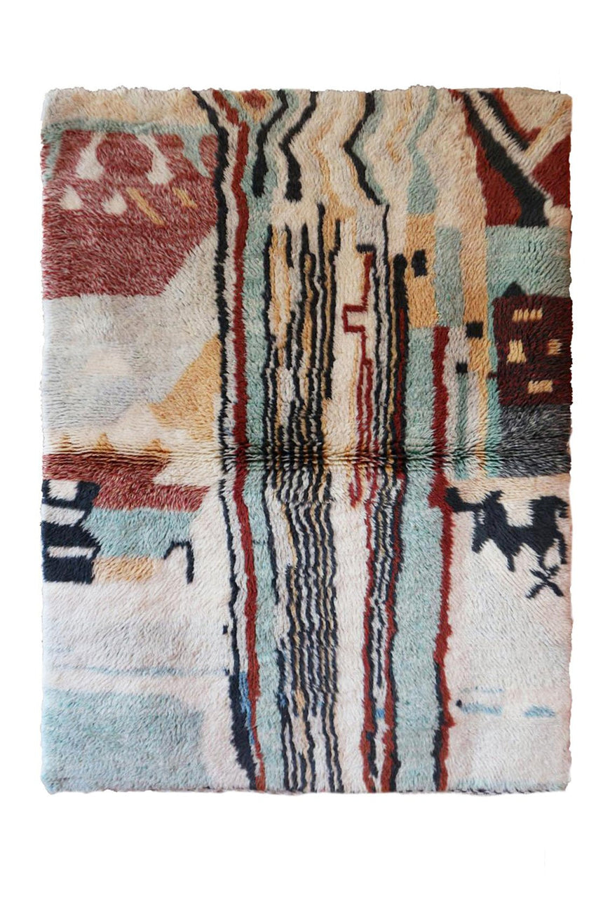 Tapis Berbere marocain pure laine 119 x 171 cm - AFKliving