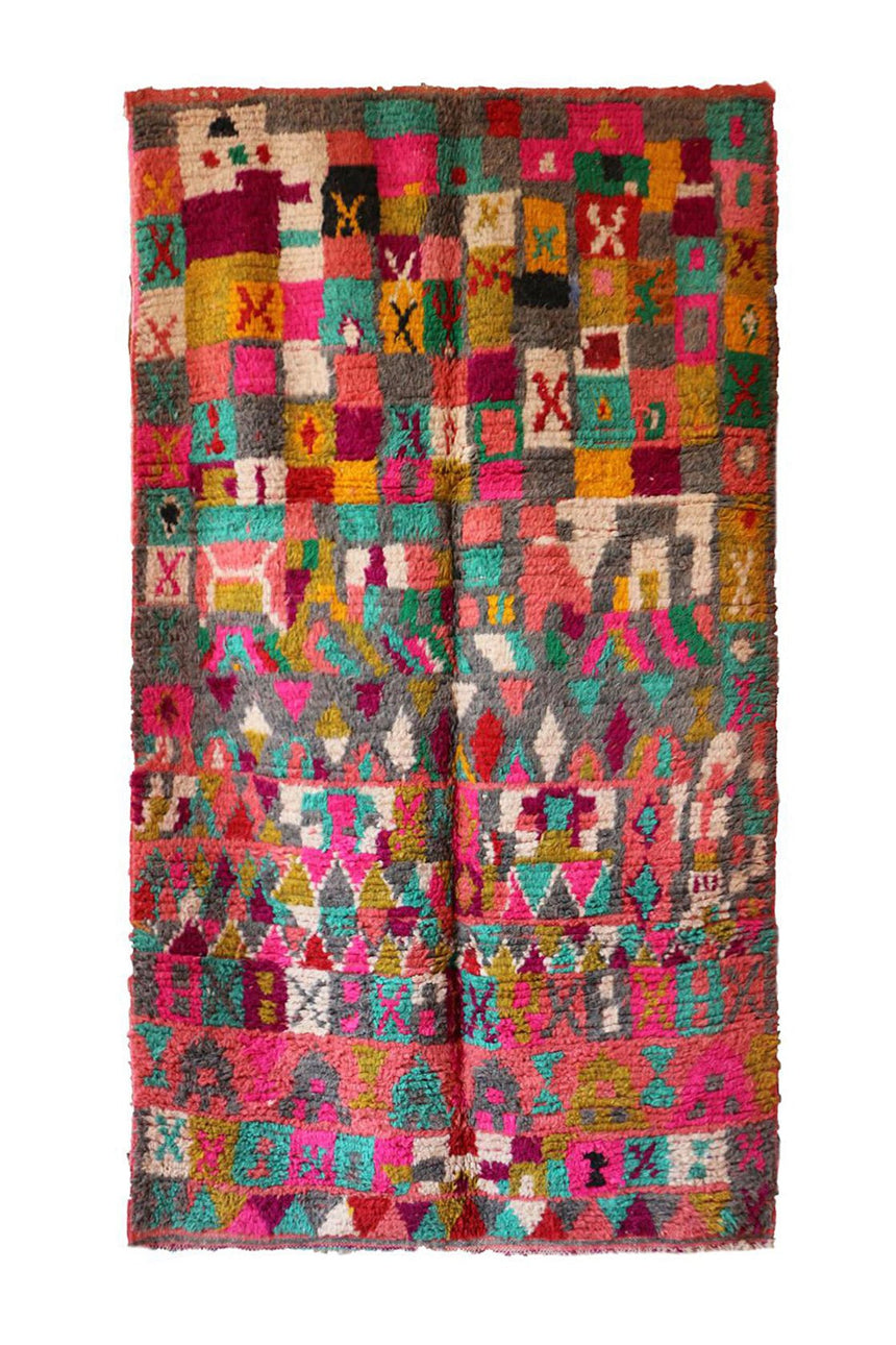 Tapis Berbere marocain pure laine 139 x 247 cm - AFKliving