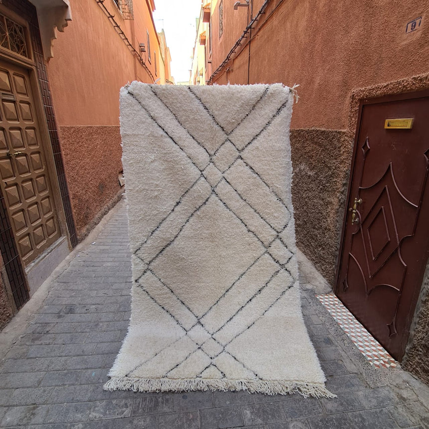 Tapis berbère marocain pure laine 140x245 VENDU - AFKliving