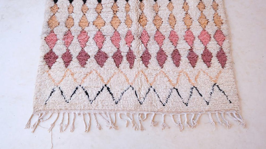 Tapis Berbere marocain pure laine 145 x 261 cm - AFKliving