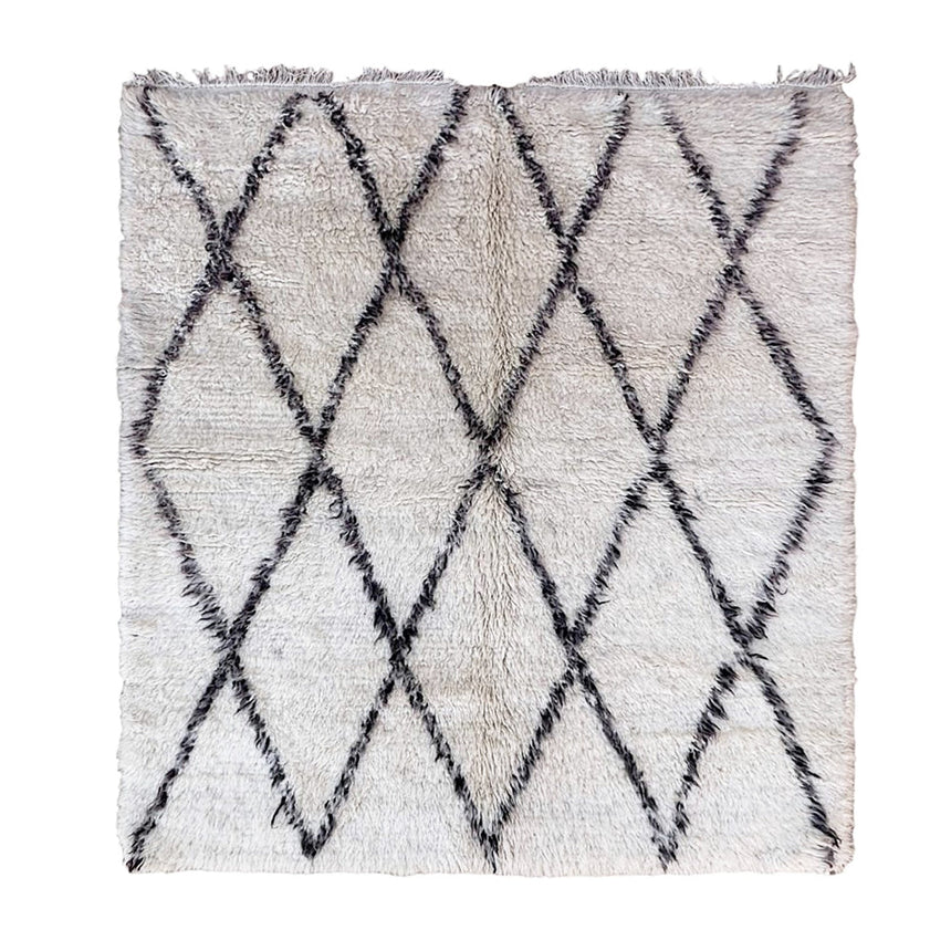 Tapis Berbere marocain pure laine 147 x 164 cm - AFKliving