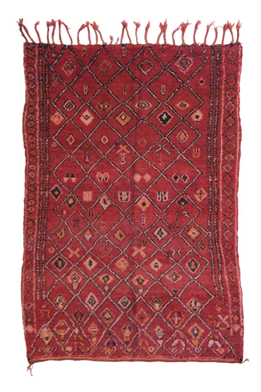 Tapis Berbere marocain pure laine 197 x 313 cm - AFKliving