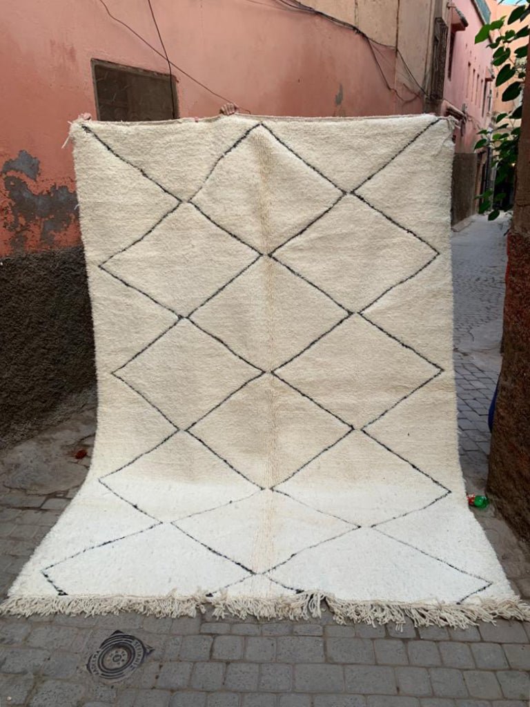 Tapis berbère marocain pure laine 213x290 VENDU - AFKliving