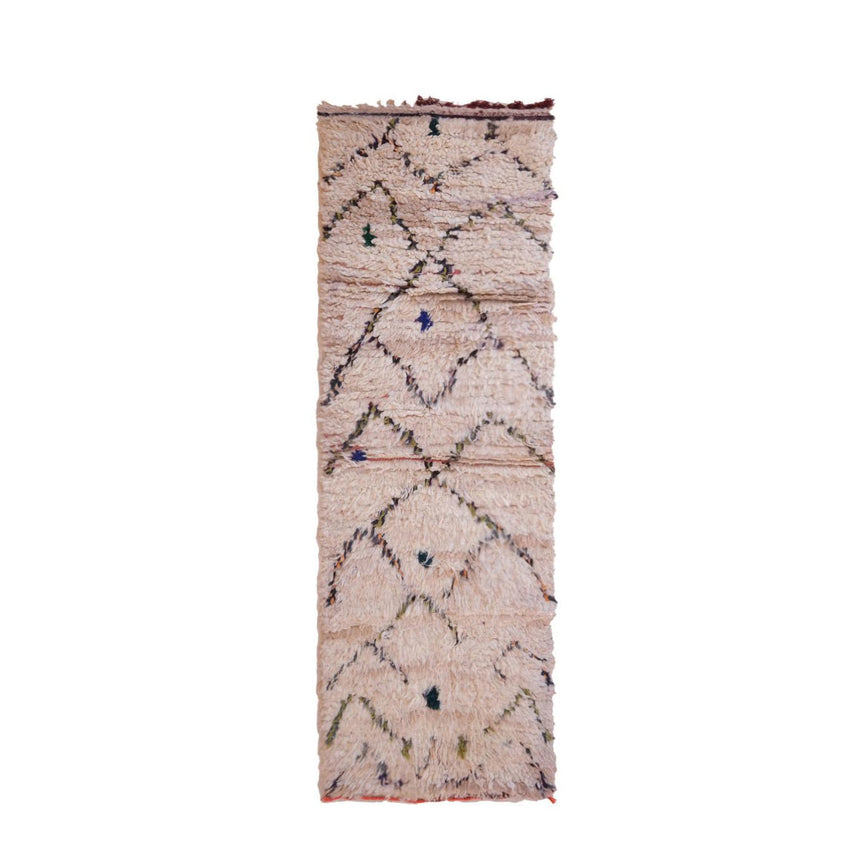 Tapis Berbere marocain pure laine 55 x 178 cm - AFKliving
