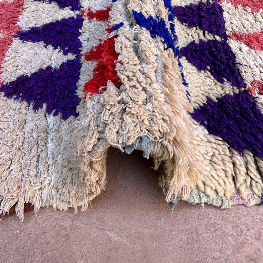 Tapis Berbere marocain pure laine 72 x 145 cm - AFKliving