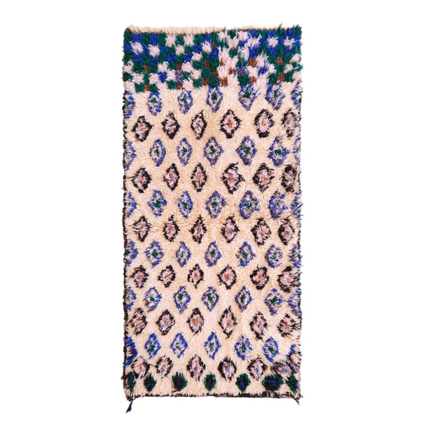 Tapis Berbere marocain pure laine 90 x 180 cm - AFKliving