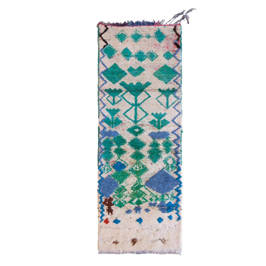 Tapis Berbere marocain pure laine 91 x 249 cm - AFKliving