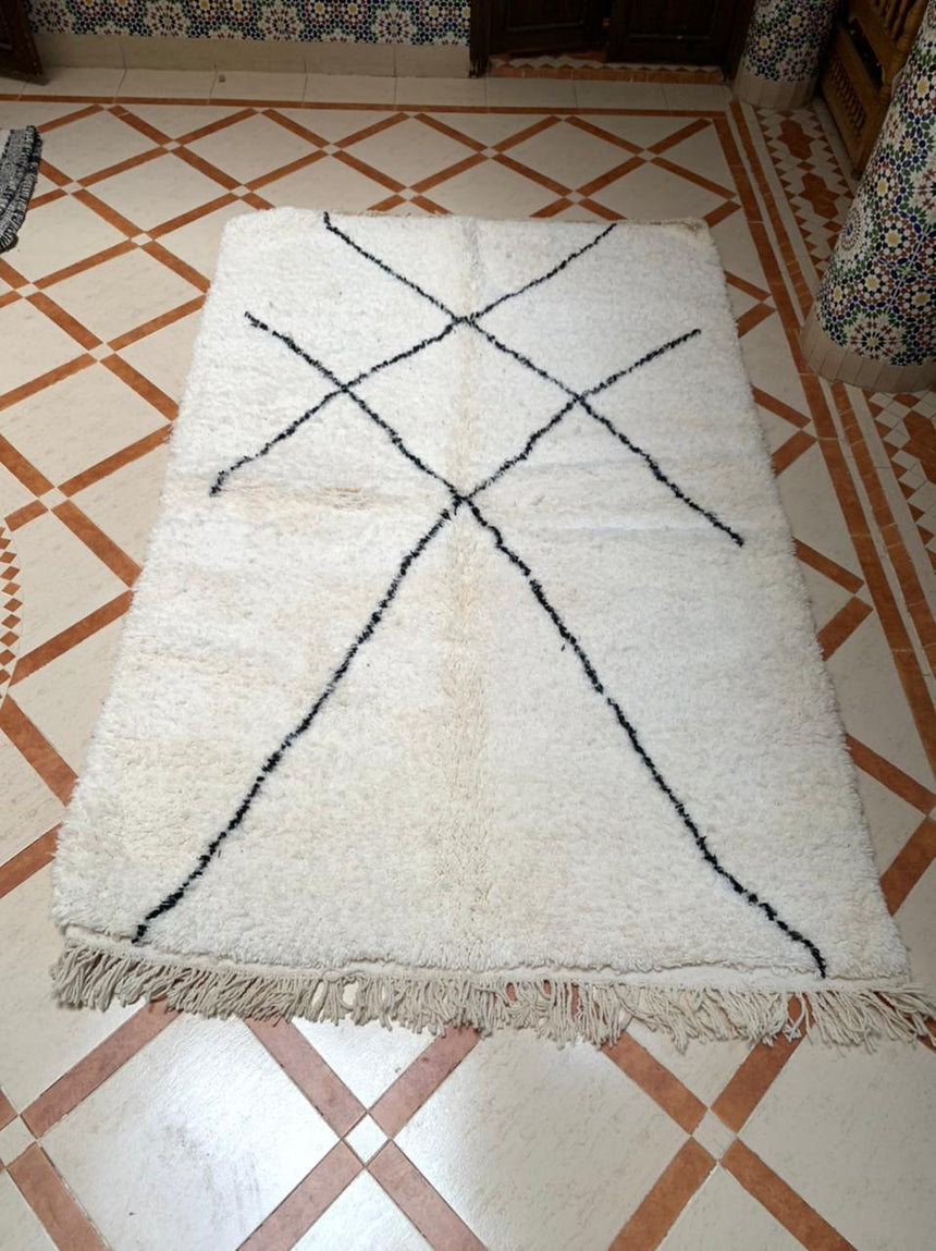 Tapis berbère marocain pure laine Ouarzazate 160x230 VENDU - AFKliving