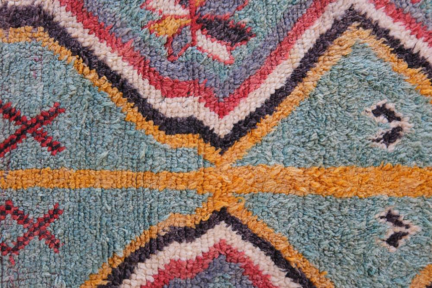 Tapis de couloir Berbere marocain pure laine 100 x 371 cm - AFKliving