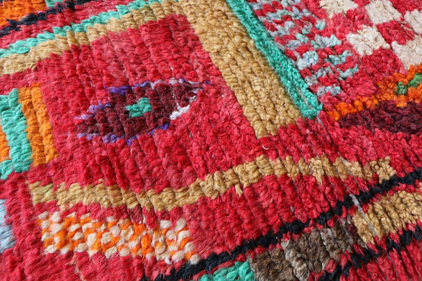 Tapis de couloir Berbere marocain pure laine 67 x 344 cm - AFKliving