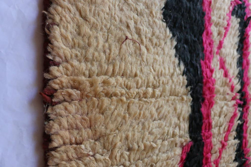 Tapis de couloir Berbere marocain pure laine 68 x 320 cm - AFKliving