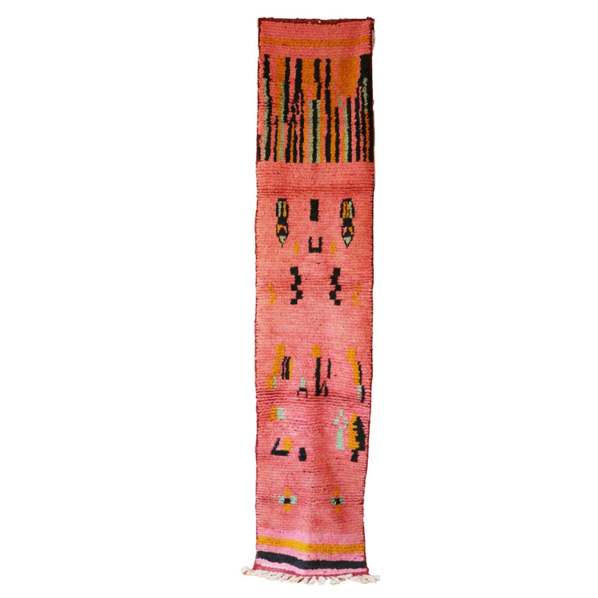Tapis de couloir Berbere marocain pure laine 69 x 338 cm - AFKliving