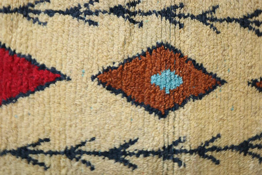 Tapis de couloir Berbere marocain pure laine 73 x 343 cm - AFKliving