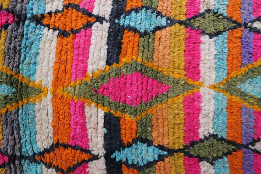 Tapis de couloir Berbere marocain pure laine 73 x 390 cm - AFKliving