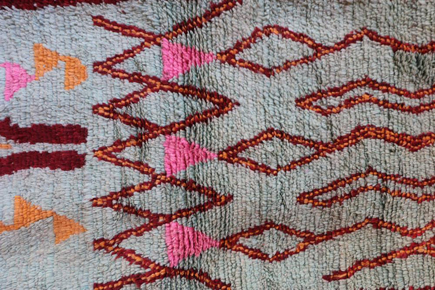 Tapis de couloir Berbere marocain pure laine 74 x 316 cm - AFKliving