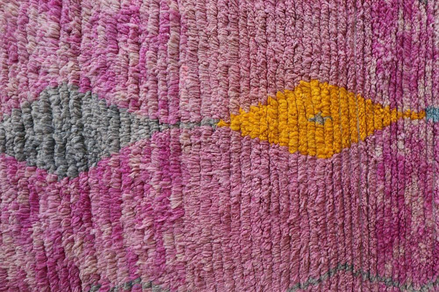 Tapis de couloir Berbere marocain pure laine 74 x 354 cm - AFKliving