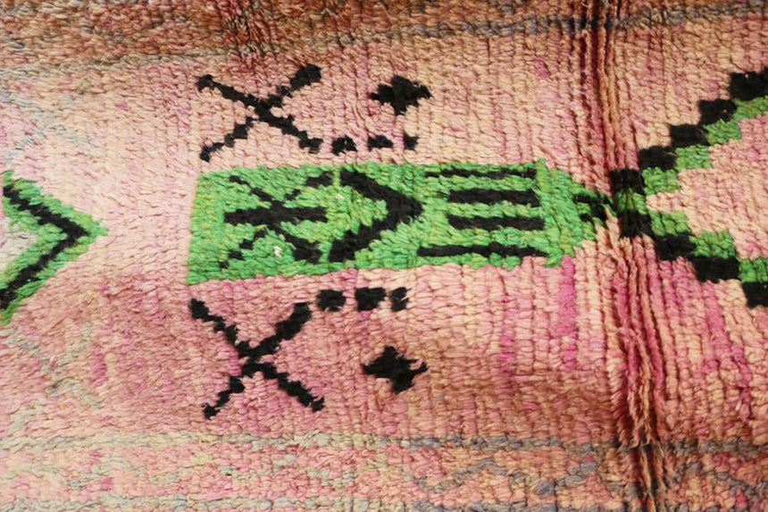 Tapis de couloir Berbere marocain pure laine 81 x 389 cm - AFKliving