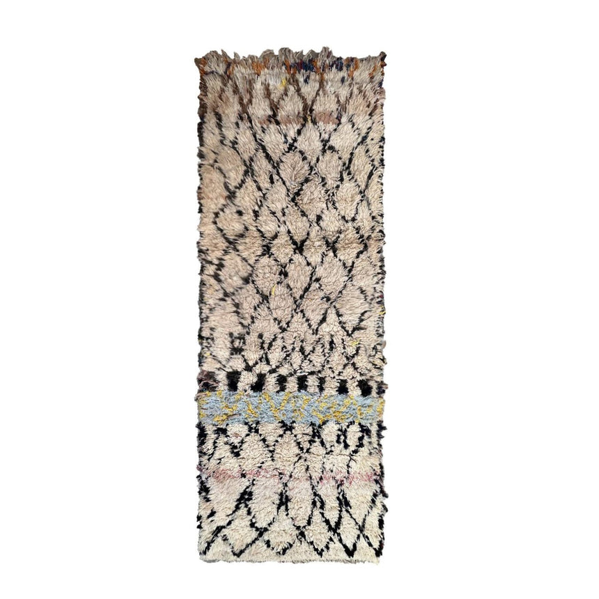 Tapis de couloir Berbere marocain pure laine 89 x 247 cm - AFKliving