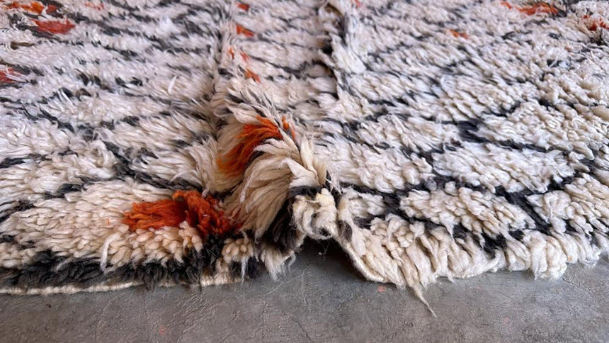 Tapis de couloir Berbere marocain pure laine 90 x 240 cm - AFKliving
