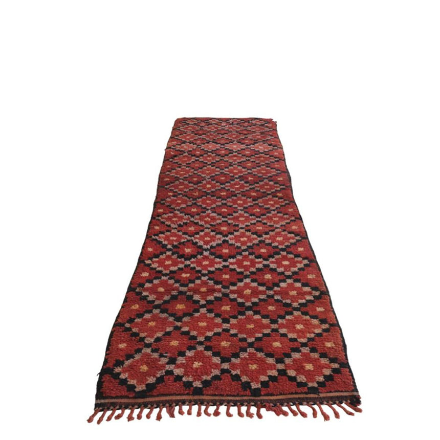 Tapis de couloir Berbere marocain pure laine 92 x 282 cm - AFKliving