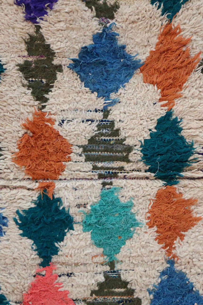 Tapis de couloir Berbere marocain pure laine 95 x 228 cm - AFKliving