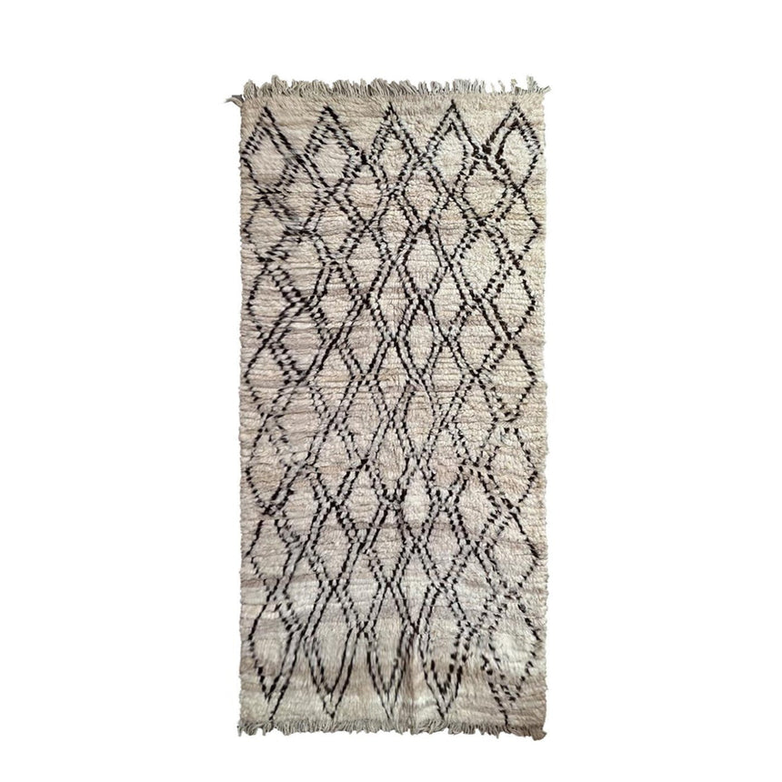 Tapis de couloir Berbere marocain pure laine 96 x 220 cm - AFKliving