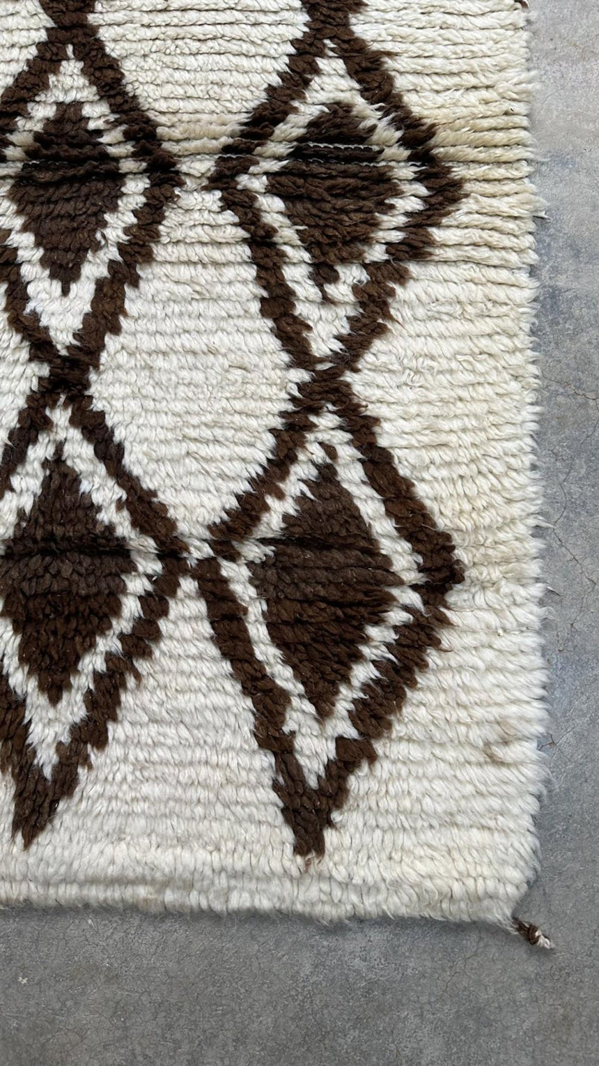 Tapis de couloir Berbere marocain pure laine 97 x 214 cm - AFKliving