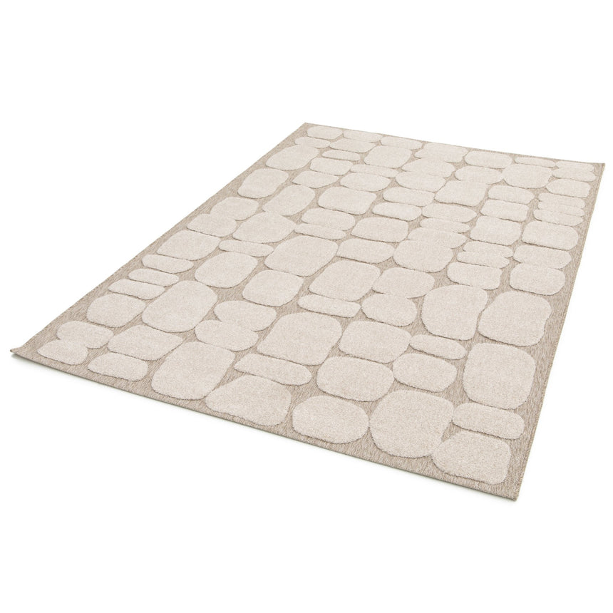 Tapis en relief style japandi GALET - AFKliving