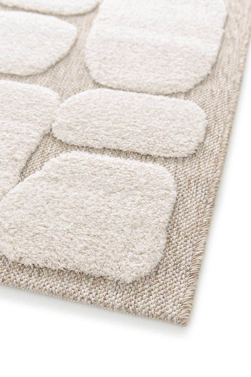 Tapis en relief style japandi GALET - AFKliving