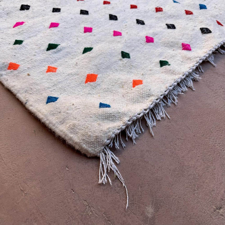 Tapis Kilim Berbere marocain pure laine 110 x 156 cm - AFKliving